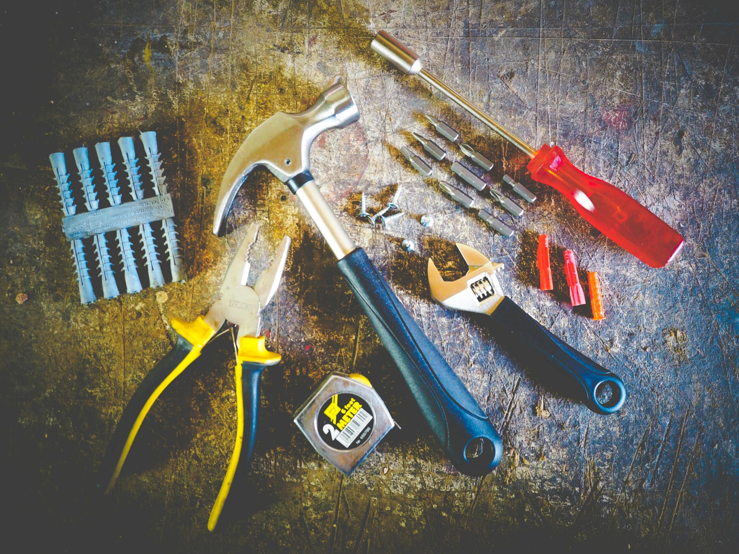 Tools laid out for Website Maintenance