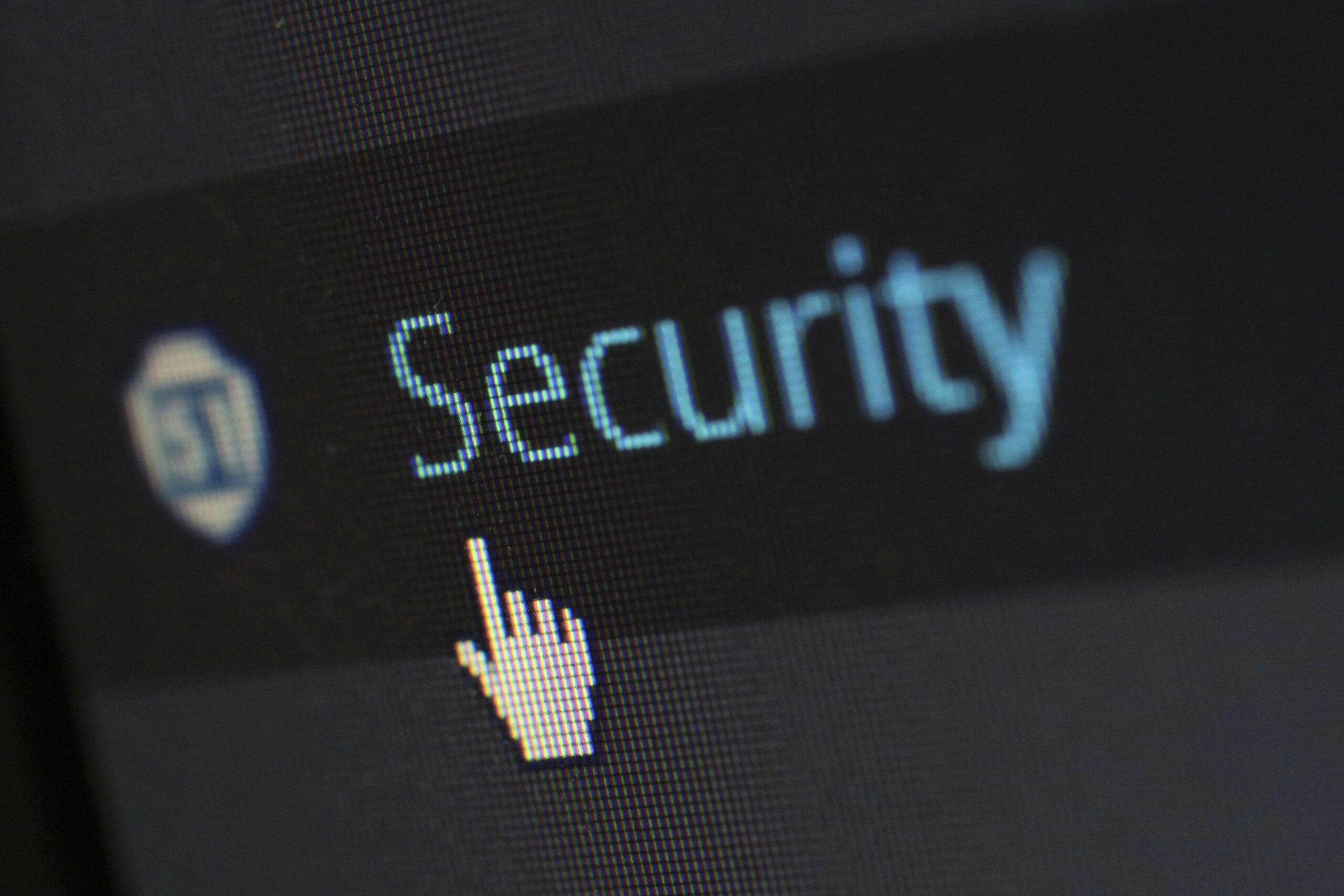 Website Security button on screen