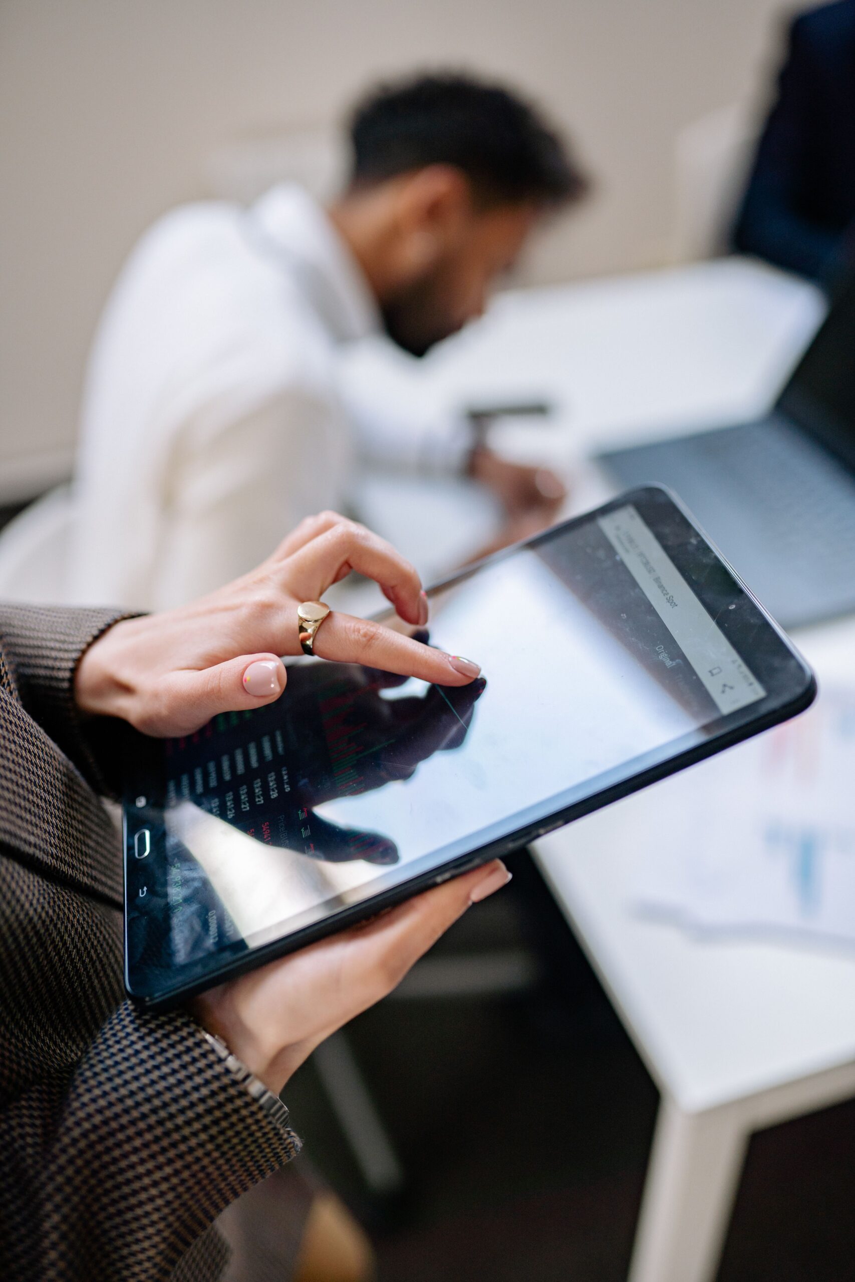 Woman using tablet Woman using tablet